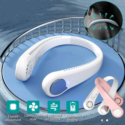 Hanging Neck Fan | Portable Rechargeable Fan