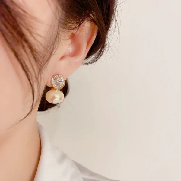Elegant Pearl Stud Earrings