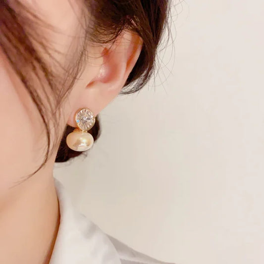 Elegant Pearl Stud Earrings