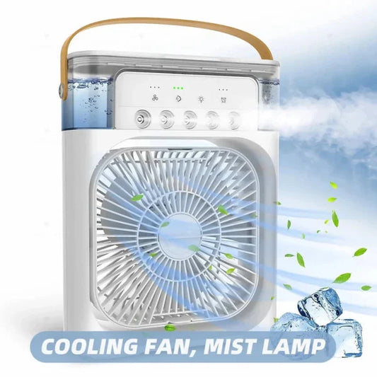 Portable Air Conditioner Fan, Usb Electric Fan With Led Night