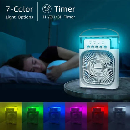 Portable Air Conditioner Fan, Usb Electric Fan With Led Night
